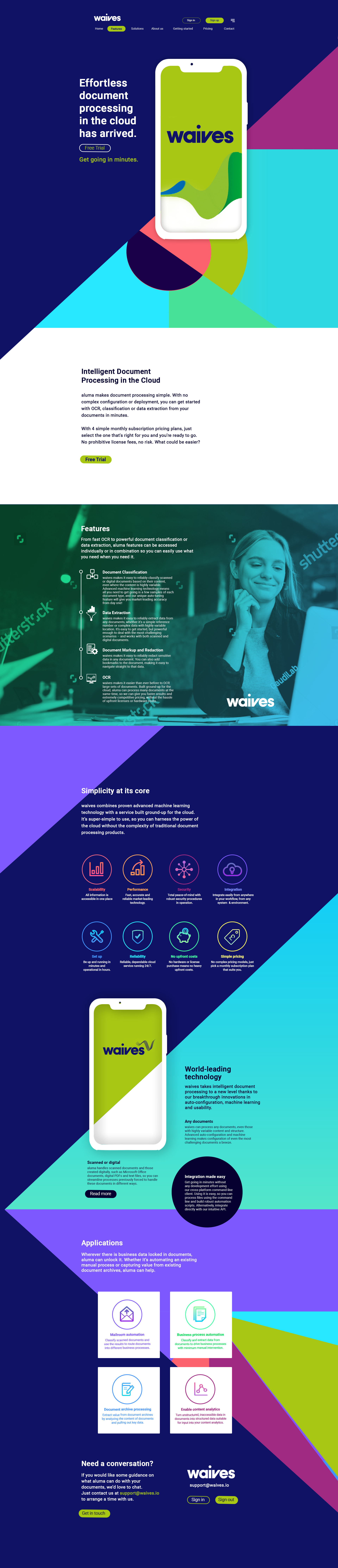 Waives Website